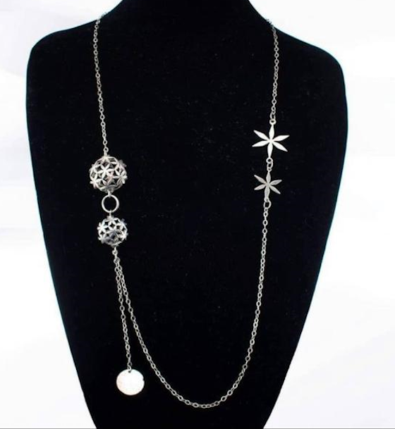 Ornamenta and stars Long Necklace