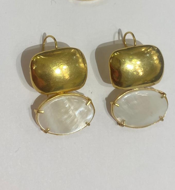 Lunar Glow gold plated Earring