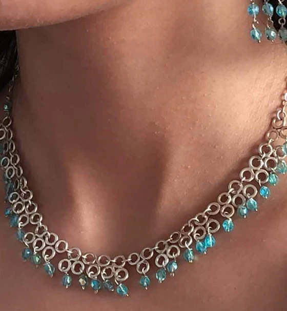 Crystal Viel Necklace